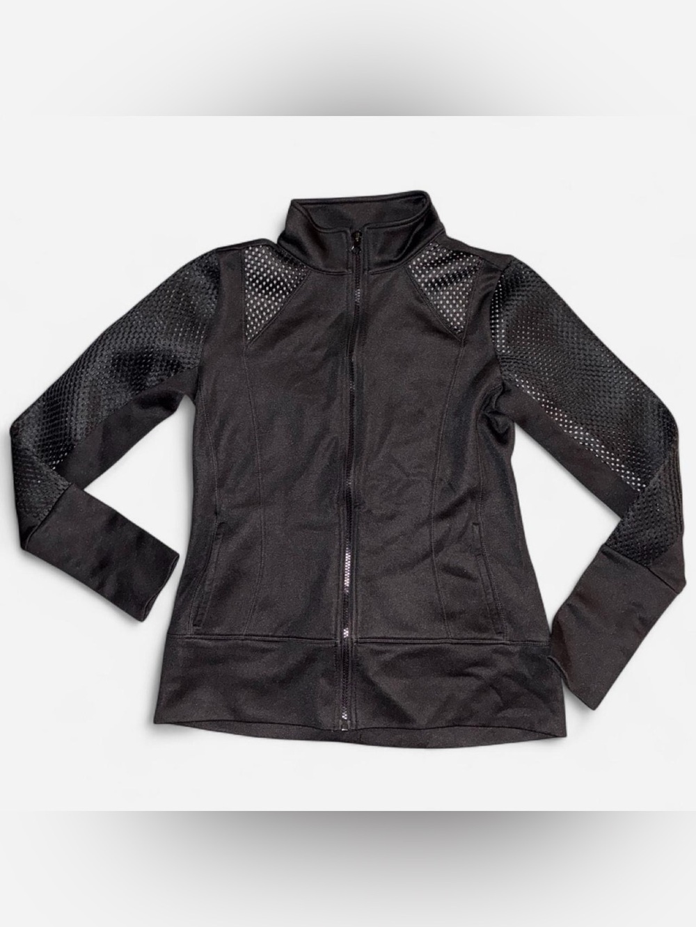 Size M 90 degree by reflex womans mesh yoga/ballet jacket